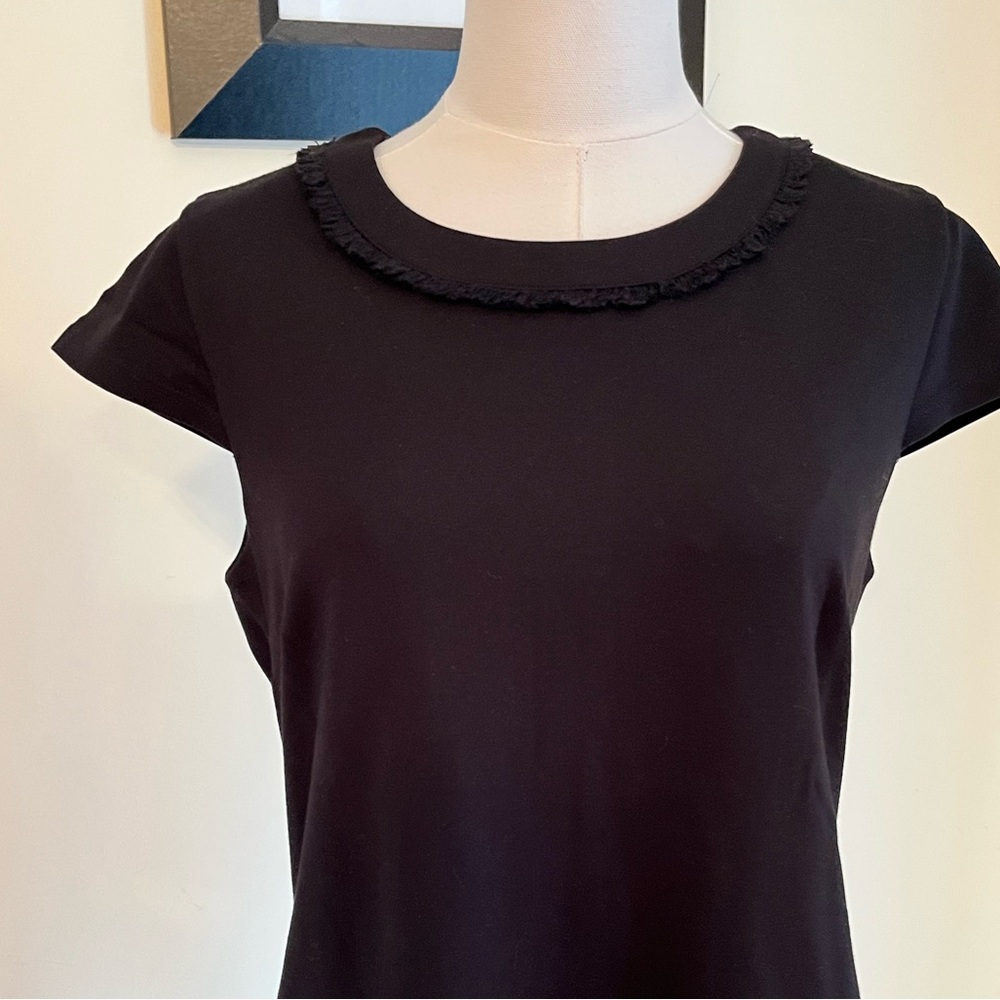 Karl Lagerfeld Paris Black Tweed Dress Preppy Career - Picture 5 of 7